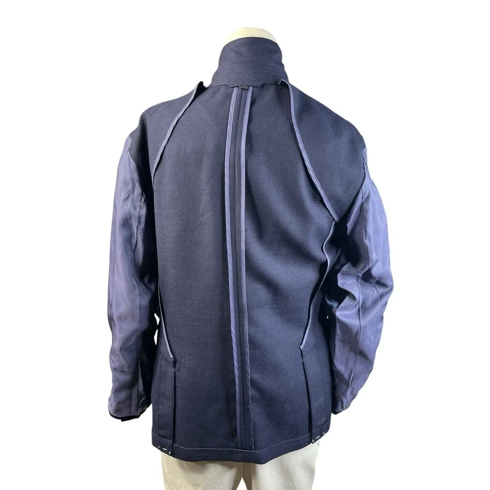 NEW Bonobos Jetsetter Sz 46L Slim Fit Italian Marzotto Wool Blazer Navy Blue - Picture 9 of 15